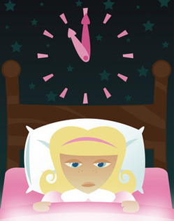 Léonie a des insomnies.